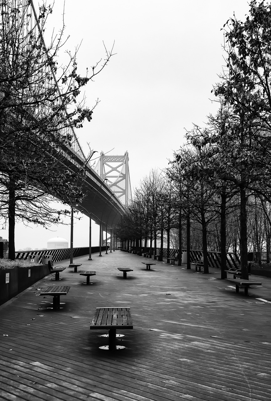 philadelphia, bridge, waterfront